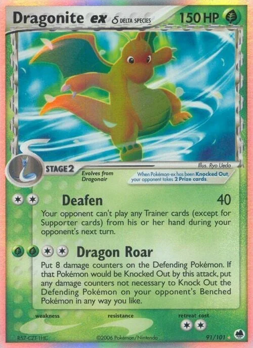 Dragonite ex δ Delta Species — EX Dragon Frontiers