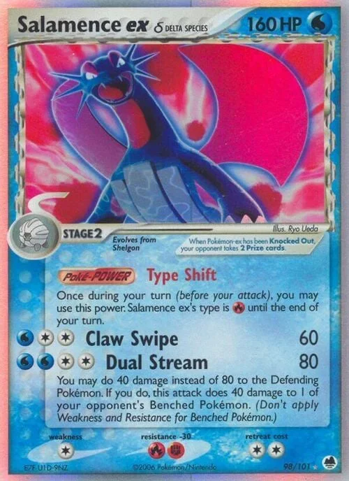 Salamence ex δ Delta Species — EX Dragon Frontiers
