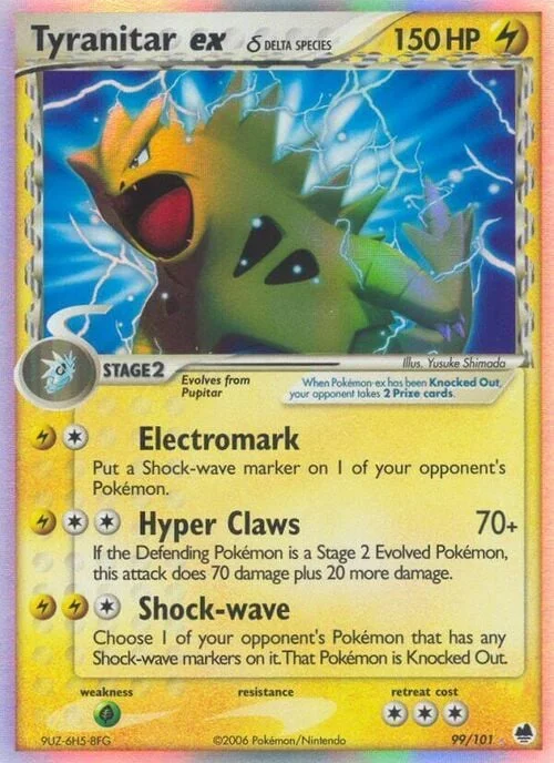 Tyranitar ex δ Delta Species — EX Dragon Frontiers