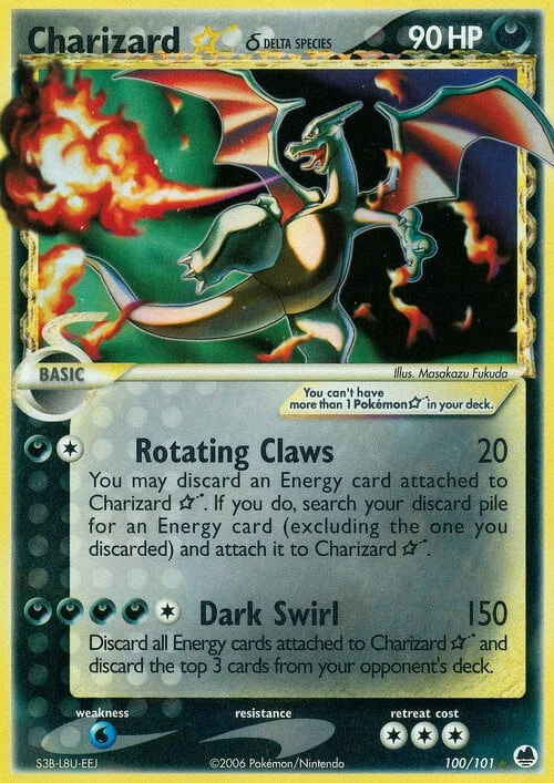 Charizard ☆ Gold Star δ Delta Species — EX Dragon Frontiers