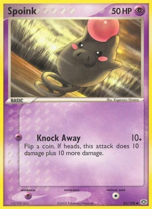 Spoink — EX Emerald