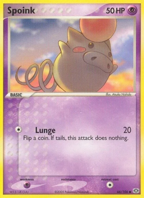 Spoink — EX Emerald