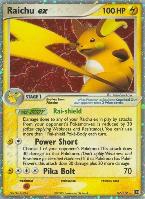 Raichu ex — EX Emerald