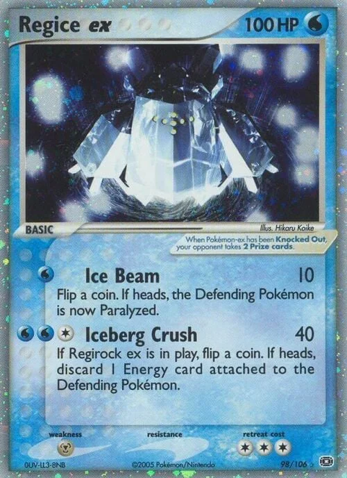 Regice ex — EX Emerald
