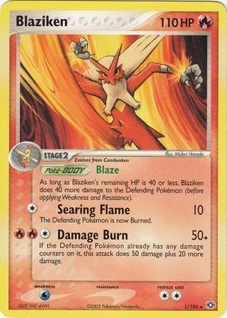 Blaziken — Theme Deck & Blisters Exclusives