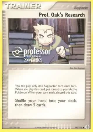 Prof. Oak's Research — Professor Program