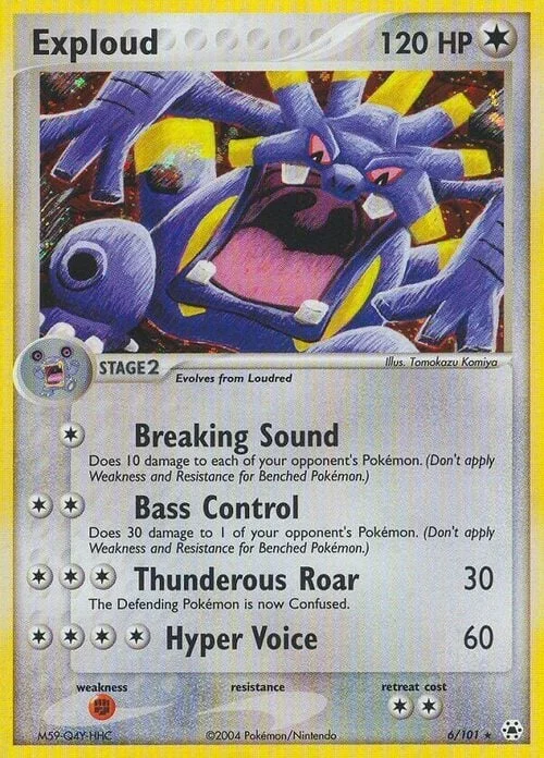 Exploud — EX Hidden Legends