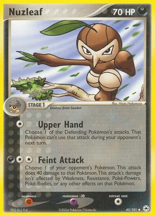 Nuzleaf — EX Hidden Legends