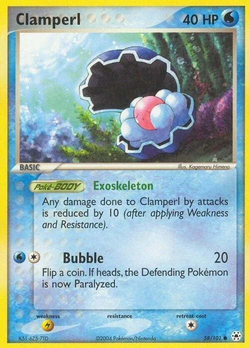 Clamperl — EX Hidden Legends
