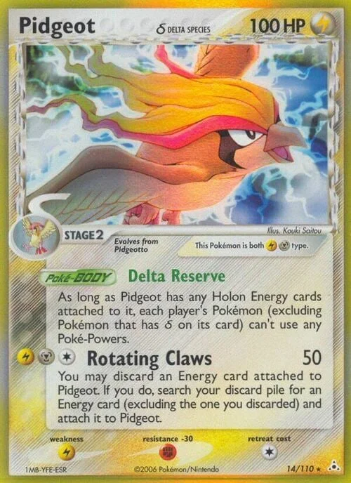 Pidgeot δ Delta Species — EX Holon Phantoms