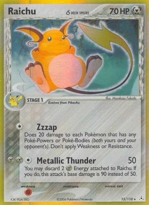Raichu δ Delta Species — EX Holon Phantoms