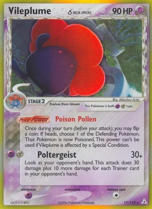 Vileplume δ Delta Species — EX Holon Phantoms