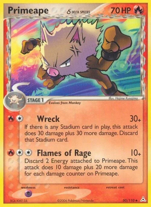 Primeape δ Delta Species — EX Holon Phantoms