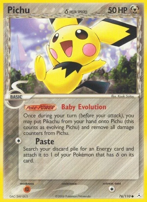 Pichu δ Delta Species — EX Holon Phantoms