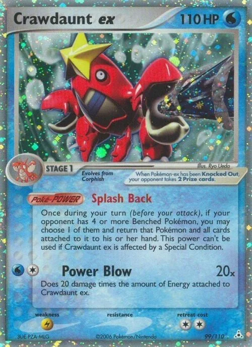 Crawdaunt ex — EX Holon Phantoms