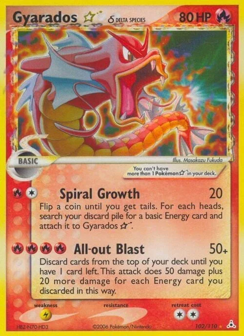 Gyarados ☆ δ Delta Species — EX Holon Phantoms