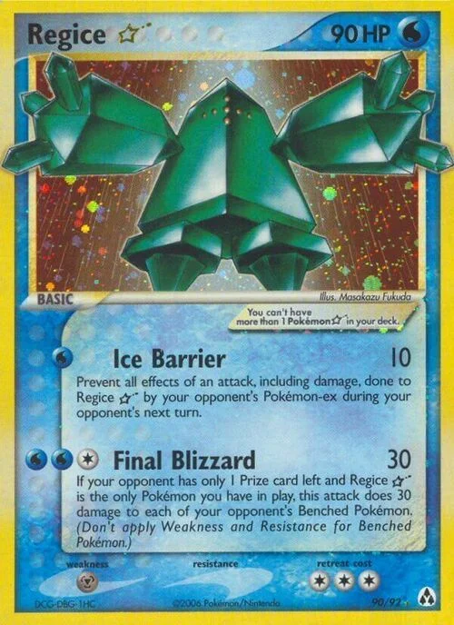 Regice ☆ Gold Star — EX Legend Maker