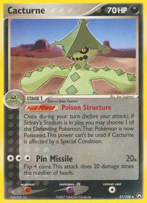 Cacturne — EX Power Keepers