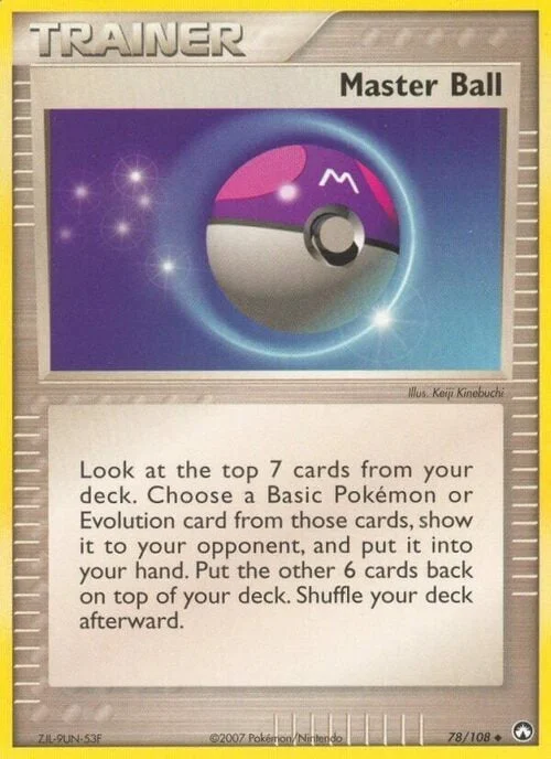 Master Ball — EX Power Keepers