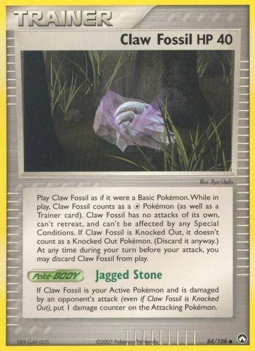 Claw Fossil — EX Power Keepers