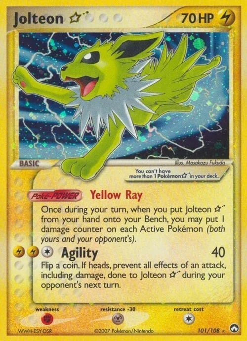 Jolteon ☆ Gold Star — EX Power Keepers