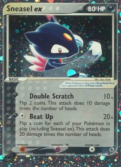 Sneasel ex — EX Ruby & Sapphire
