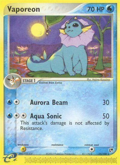 Vaporeon — EX Sandstorm