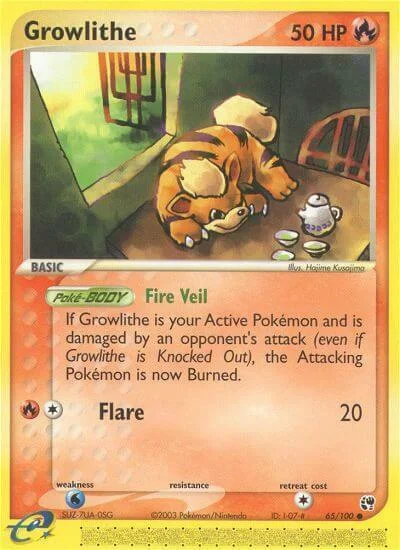 Growlithe — EX Sandstorm