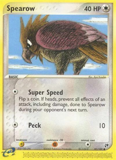 Spearow — EX Sandstorm