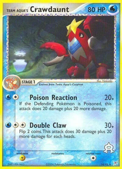 Team Aqua's Crawdaunt — EX Team Magma vs Team Aqua