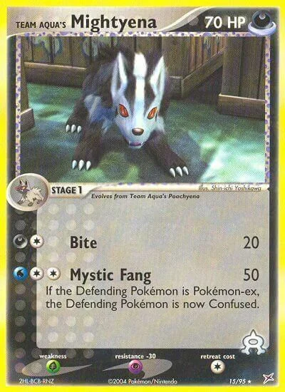 Team Aqua's Mightyena — EX Team Magma vs Team Aqua
