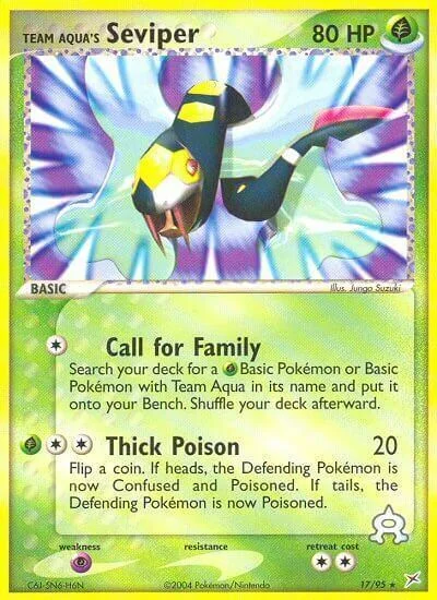 Team Aqua's Seviper — EX Team Magma vs Team Aqua
