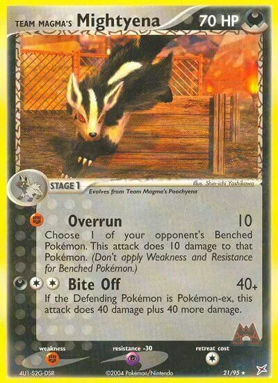Team Magma's Mightyena — EX Team Magma vs Team Aqua