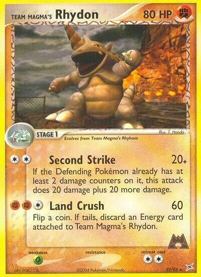 Team Magma's Rhydon — EX Team Magma vs Team Aqua