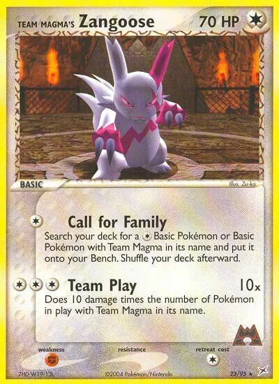 Team Magma's Zangoose — EX Team Magma vs Team Aqua