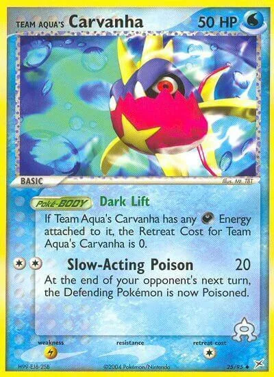 Team Aqua's Carvanha — EX Team Magma vs Team Aqua