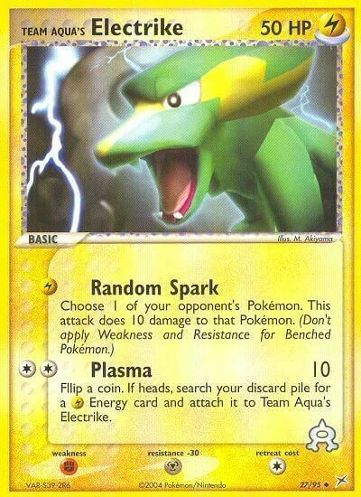 Team Aqua's Electrike — EX Team Magma vs Team Aqua