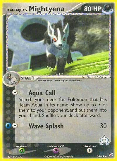 Team Aqua's Mightyena — EX Team Magma vs Team Aqua
