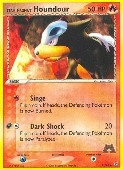 Team Magma's Houndour — EX Team Magma vs Team Aqua