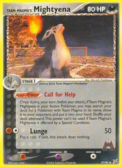Team Magma's Mightyena — EX Team Magma vs Team Aqua