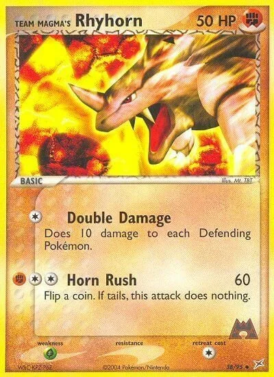 Team Magma's Rhyhorn — EX Team Magma vs Team Aqua