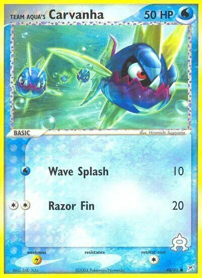 Team Aqua's Carvanha — EX Team Magma vs Team Aqua