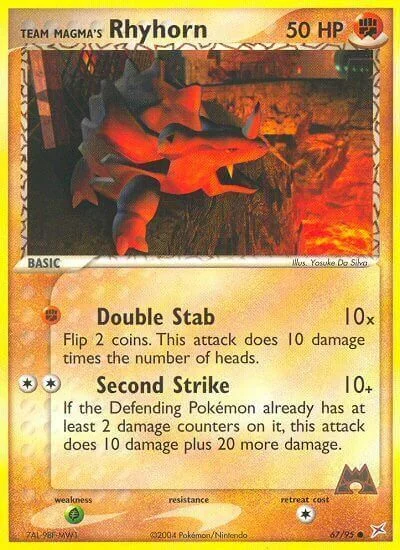 Team Magma's Rhyhorn — EX Team Magma vs Team Aqua