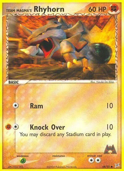 Team Magma's Rhyhorn — EX Team Magma vs Team Aqua