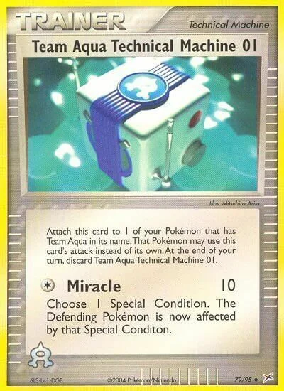 Team Aqua Technical Machine 01 — EX Team Magma vs Team Aqua