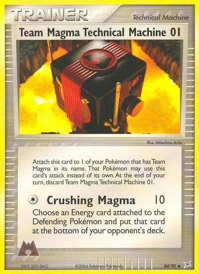 Team Magma Technical Machine 01 — EX Team Magma vs Team Aqua