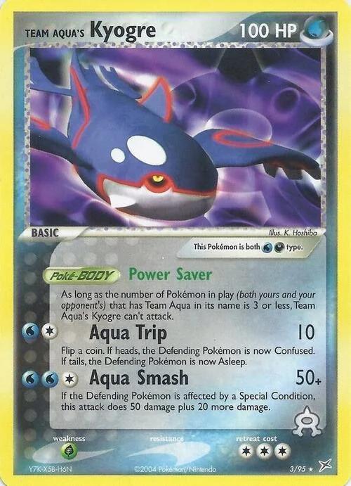 Team Aqua's Kyogre — Theme Deck & Blisters Exclusives