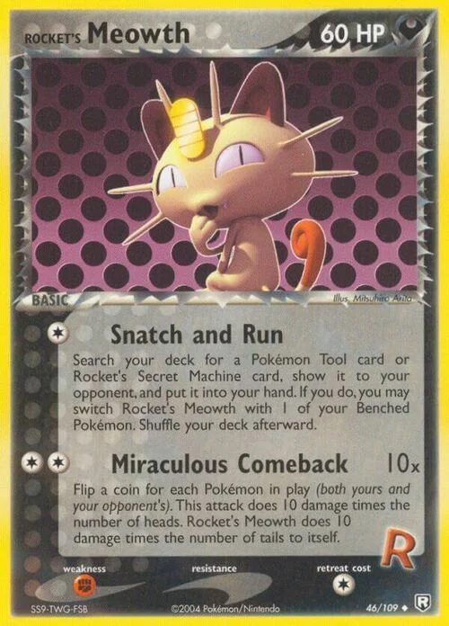 Rocket's Meowth — EX Team Rocket Returns