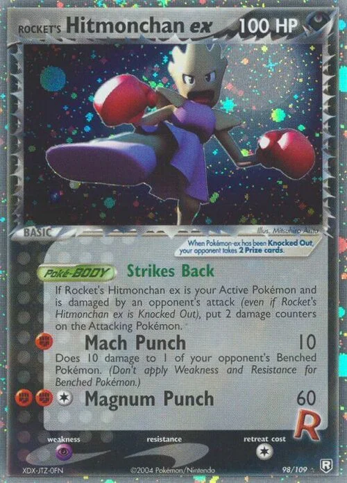 Rocket's Hitmonchan ex — EX Team Rocket Returns