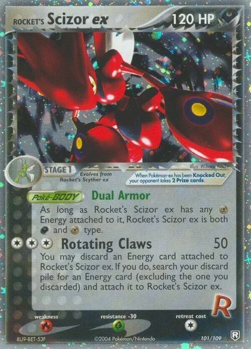 Rocket's Scizor ex — EX Team Rocket Returns